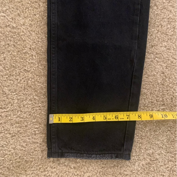 Free People Straight Leg Mom Jeans in Black - Picture 4 of 5